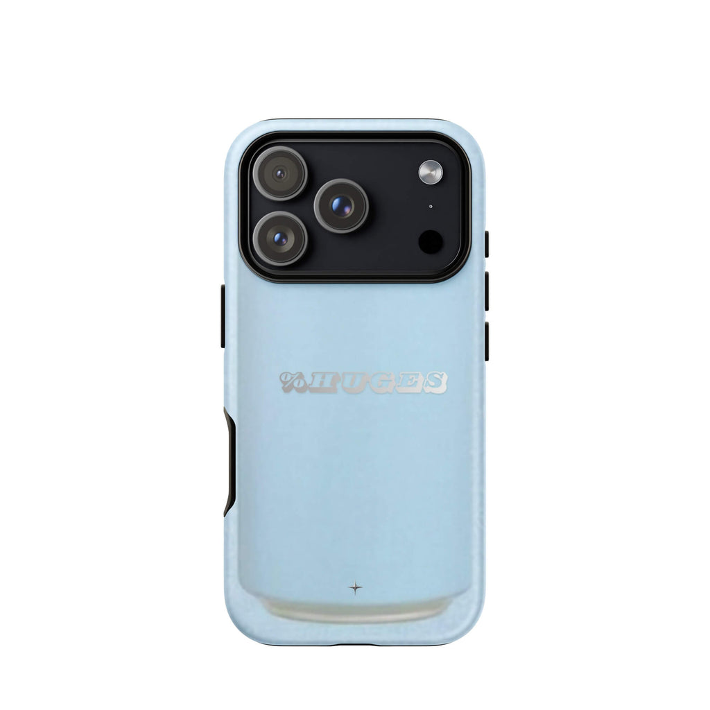 Sky Soda light blue tough iPhone case 17 pro can aesthetic minimal pastel blue design case