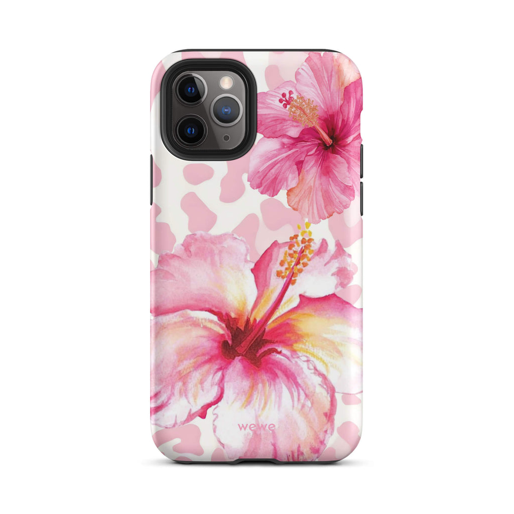 Pink Hibiscus Wild iPhone 17 Pro Case