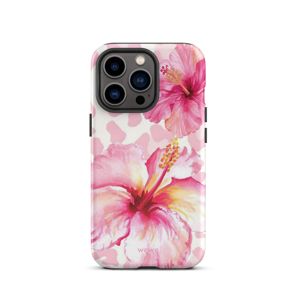 Pink Hibiscus Wild iPhone 17 Pro Case