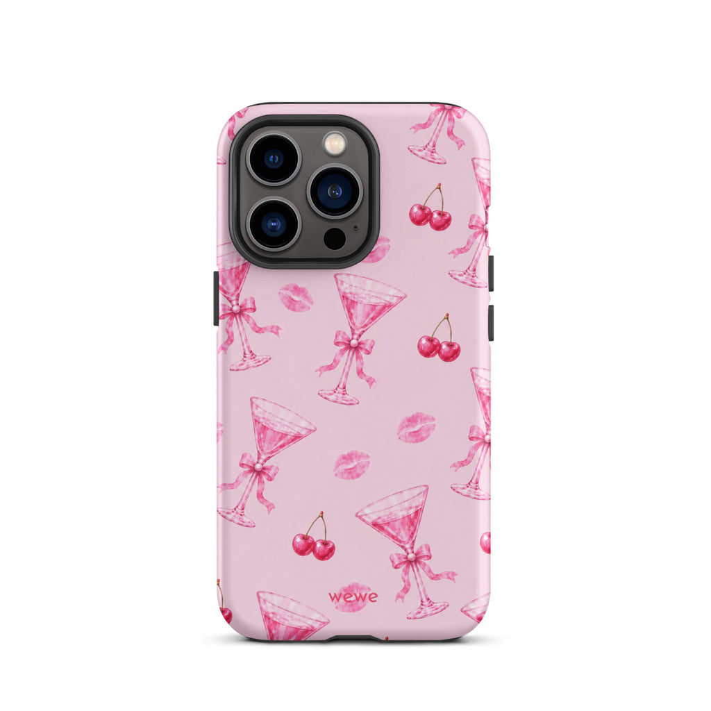 Cherry Kiss Martini iPhone 16 Pro Case