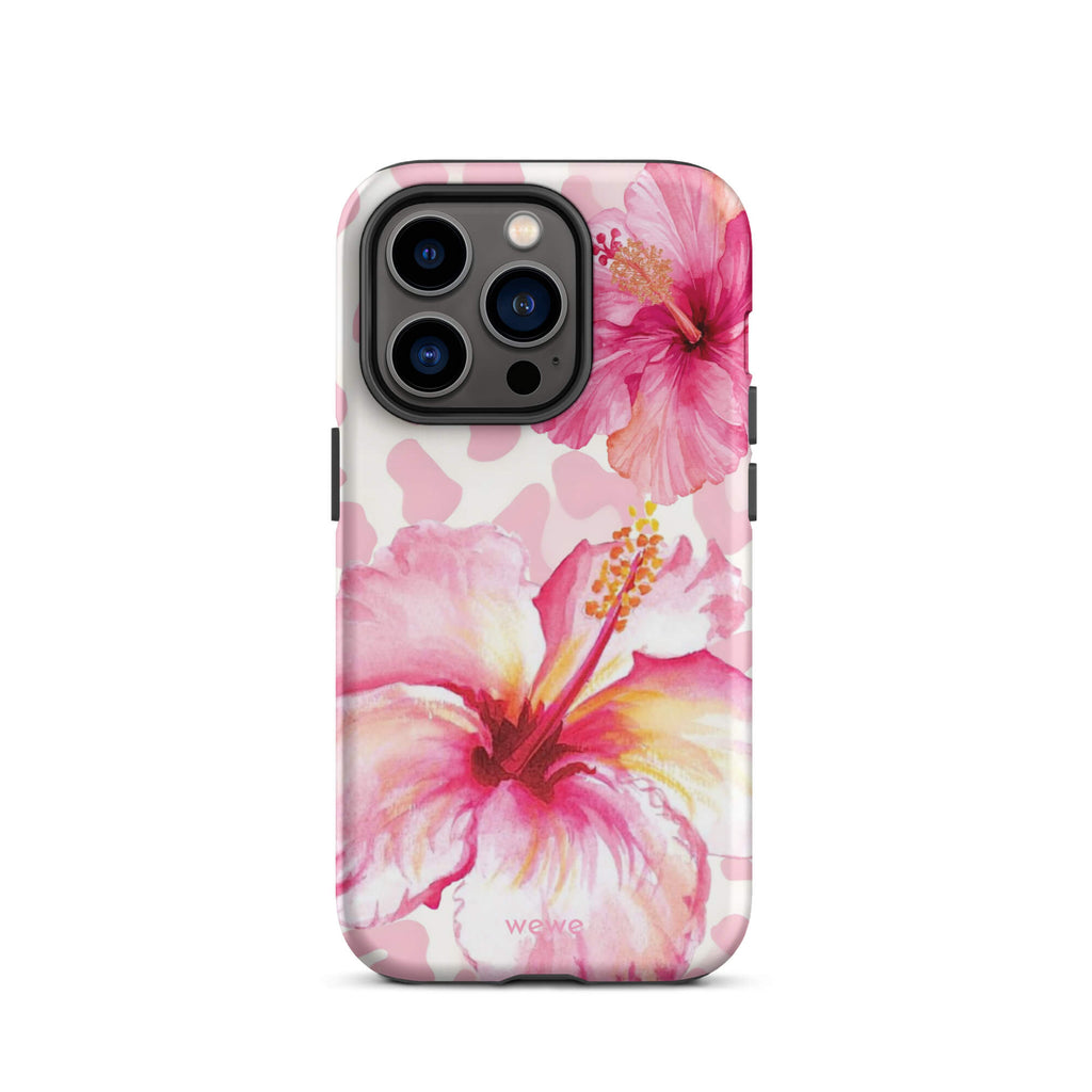 Pink Hibiscus Wild iPhone 17 Pro Case