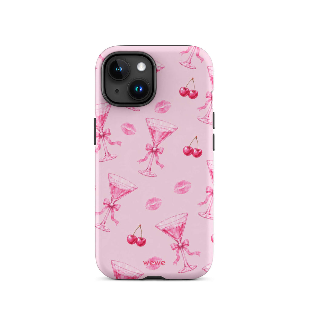 Cherry Kiss Martini iPhone 16 Pro Case
