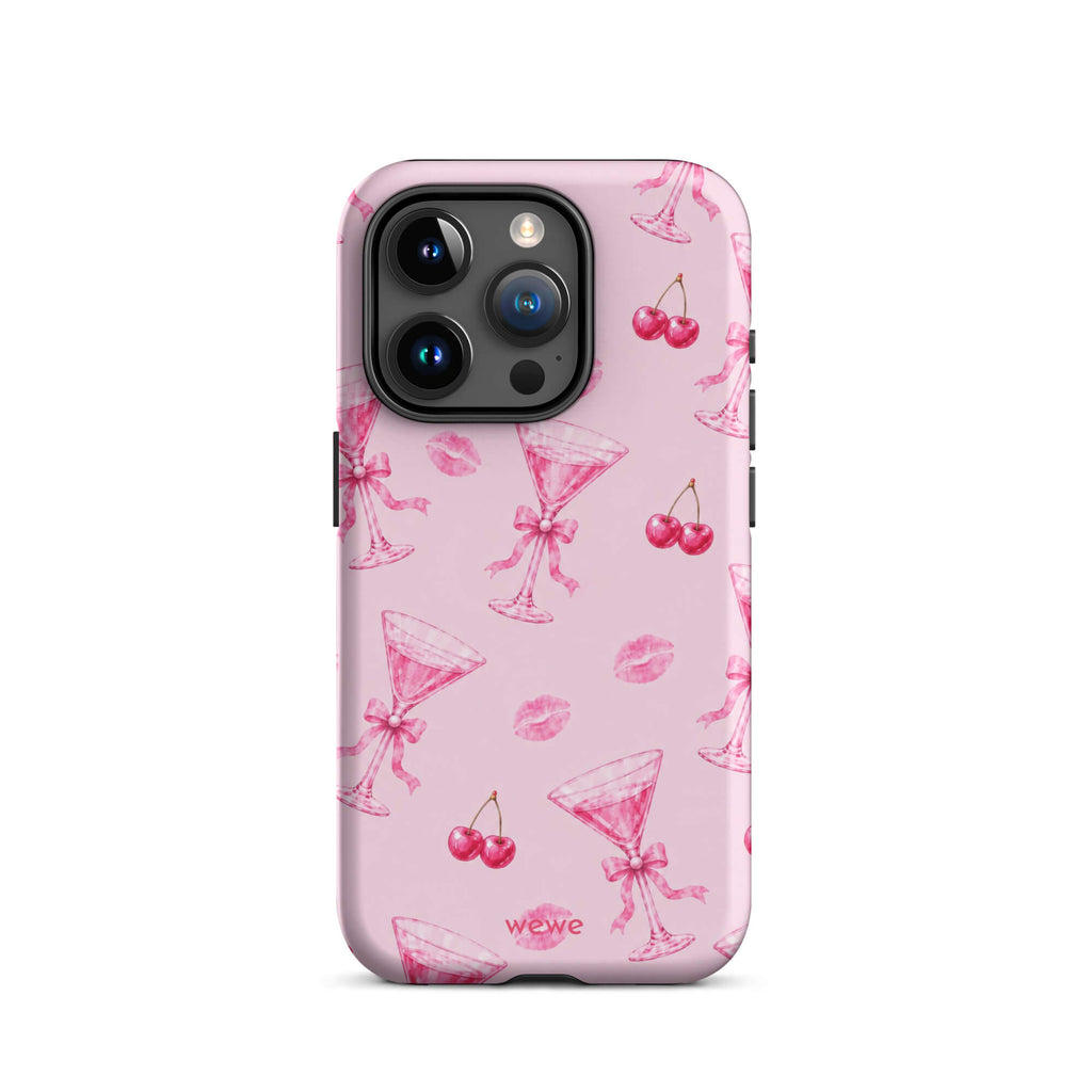 Cherry Kiss Martini iPhone 16 Pro Case