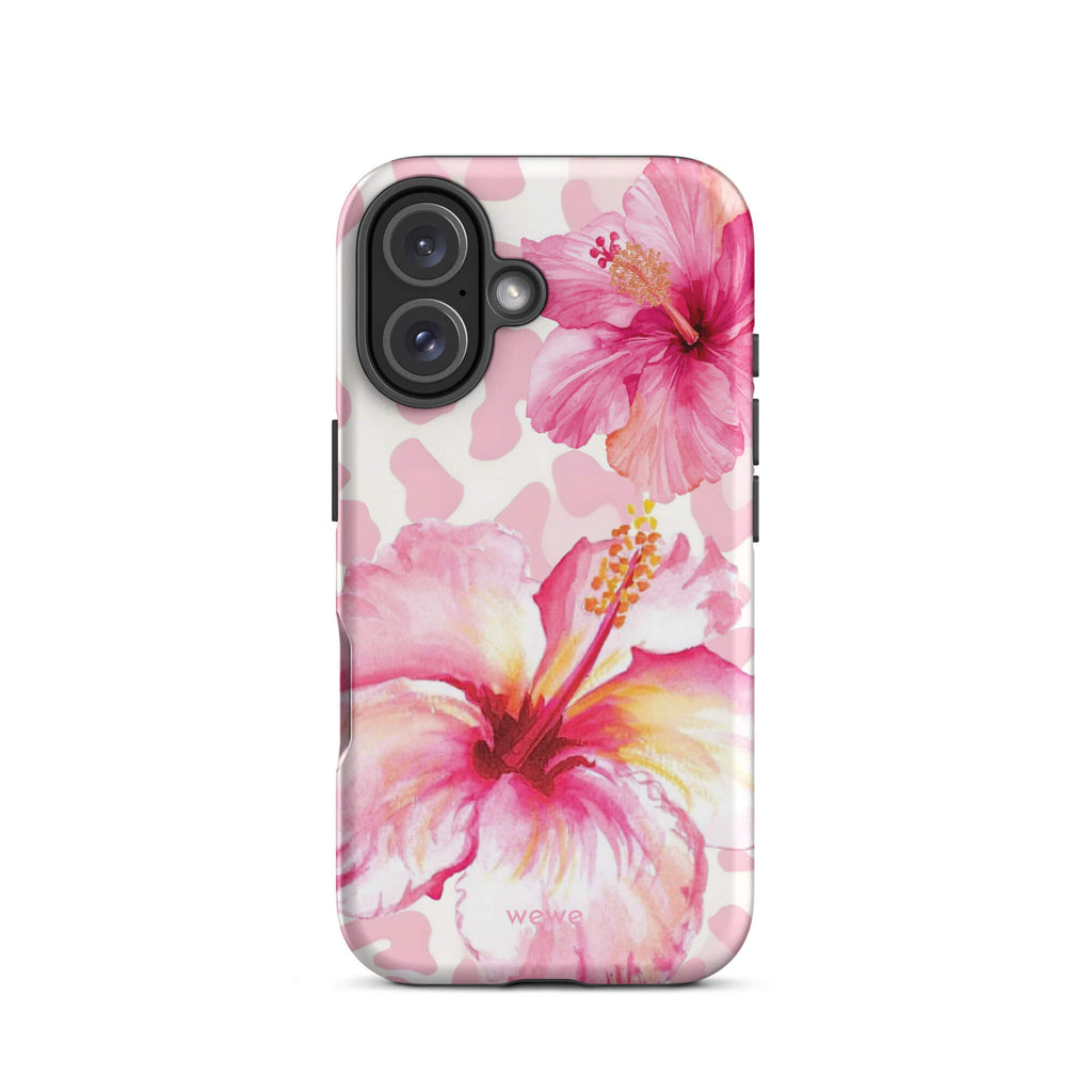 Pink Hibiscus Wild iPhone 17 Pro Case