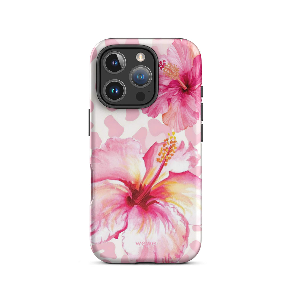 Pink Hibiscus Wild iPhone 17 Pro Case