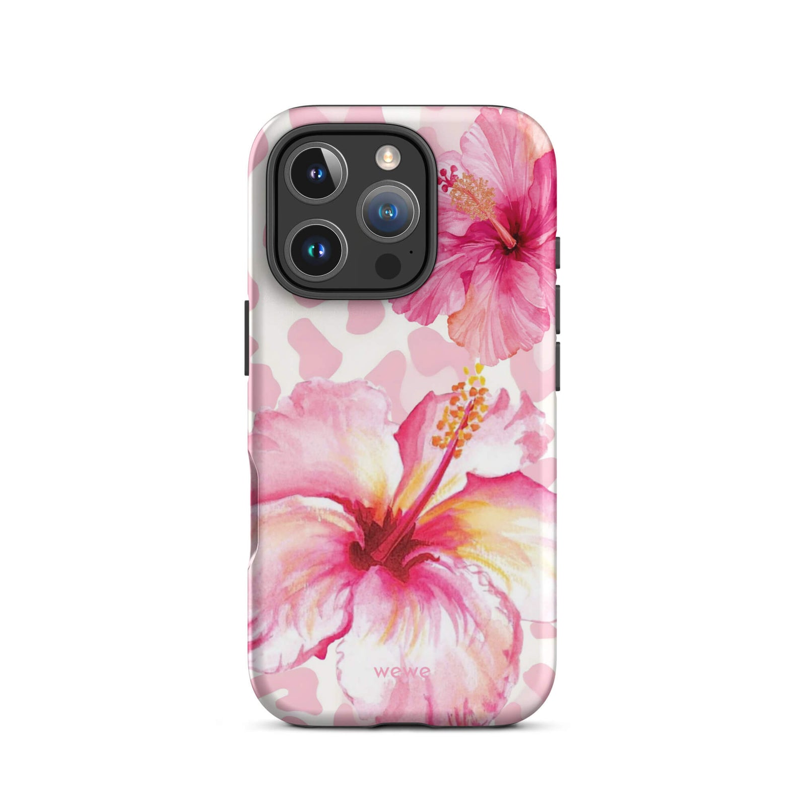 Pink Hibiscus Wild iPhone 17 Pro Case