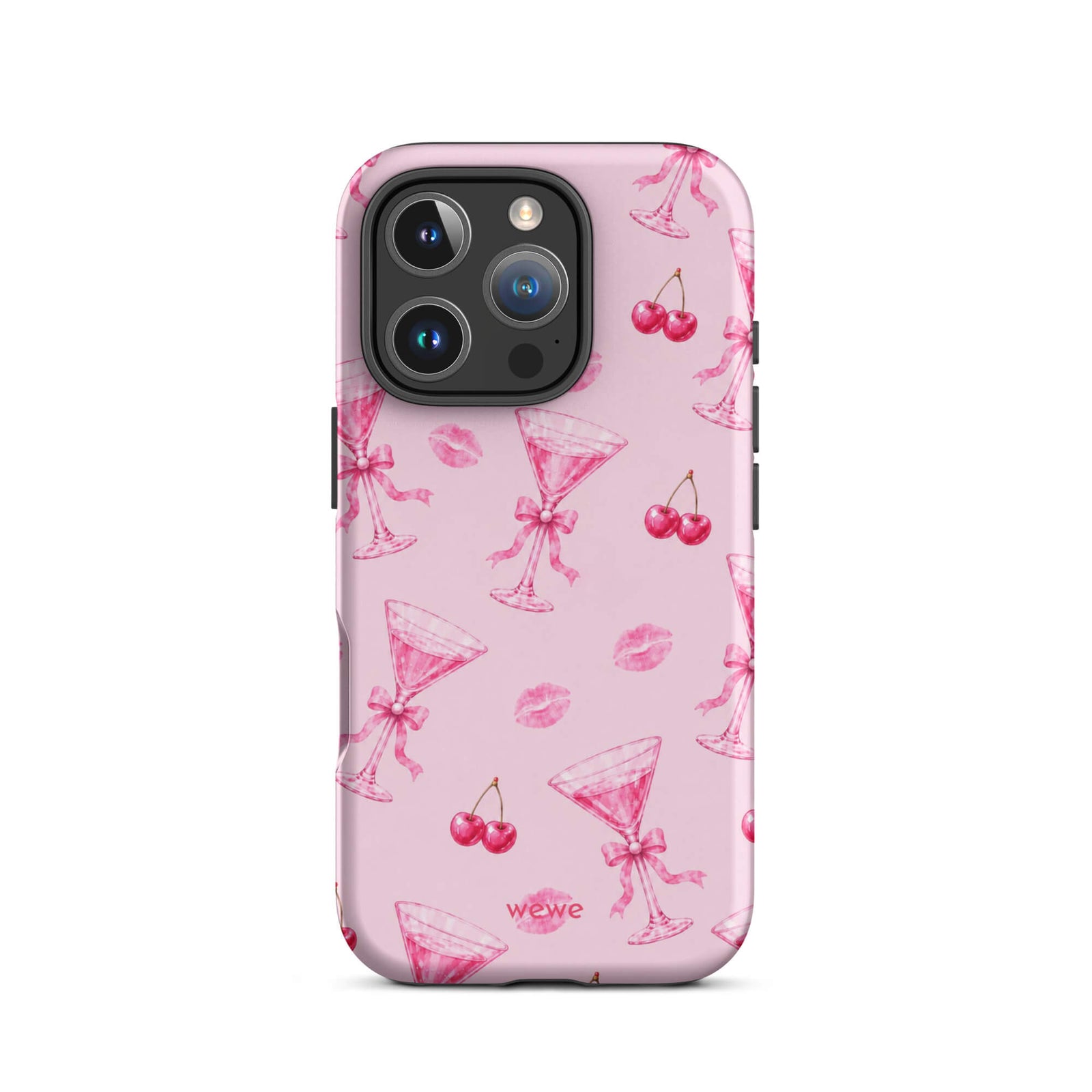 Cherry Kiss Martini iPhone 16 Pro Case