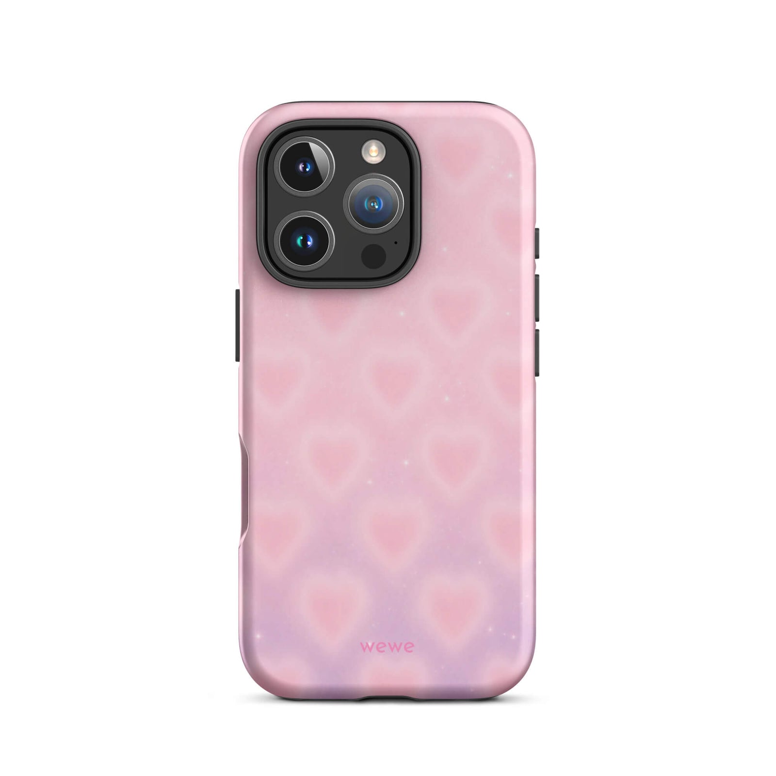 Pink Aura Heart iPhone 16 Pro Case