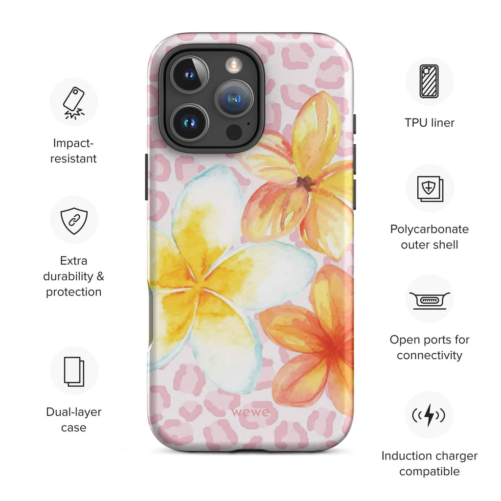 Floral Leopard iPhone Case