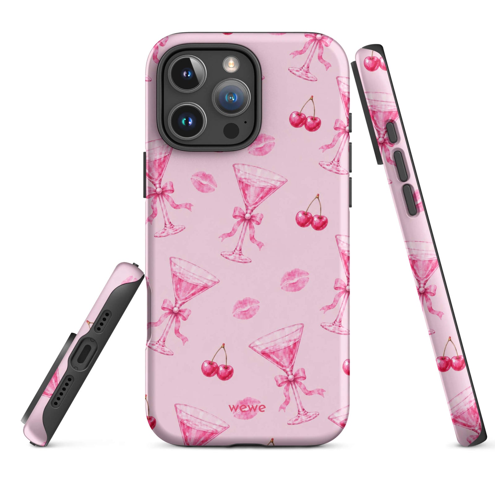 Cherry Kiss Martini iPhone 16 Pro Case