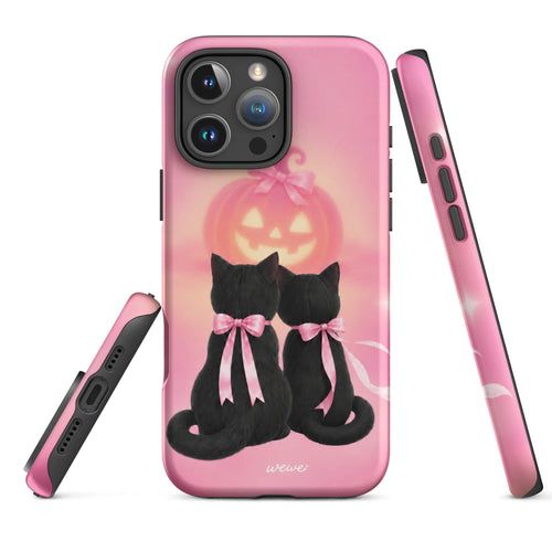 Black Cats and Pumpkin iPhone Case