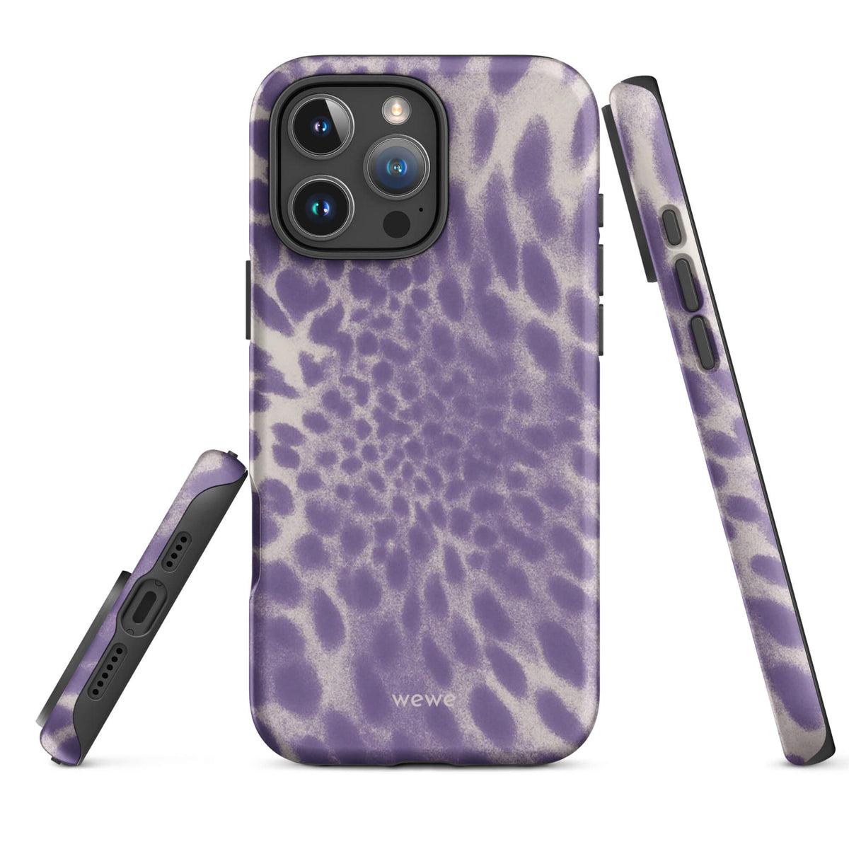 Lavender Leopard Print iPhone Case