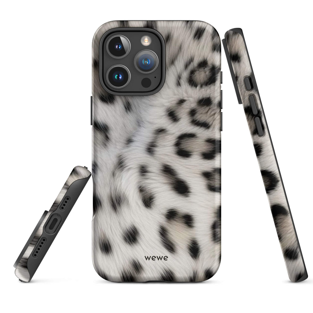 Snow Leopard Print iPhone Case