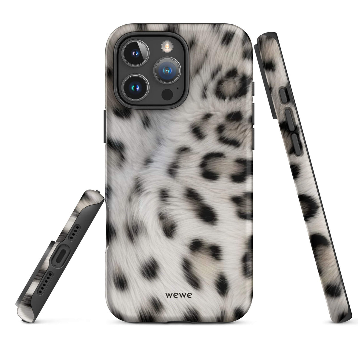 Snow Leopard Print iPhone Case