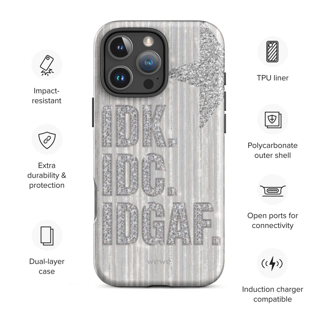 IDK Rhinestone iPhone Case