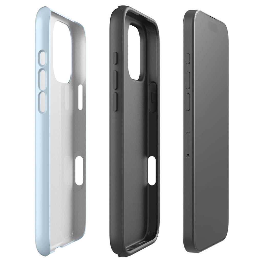 Baby Blue Chrome Angel Wing iPhone 17 Pro Case