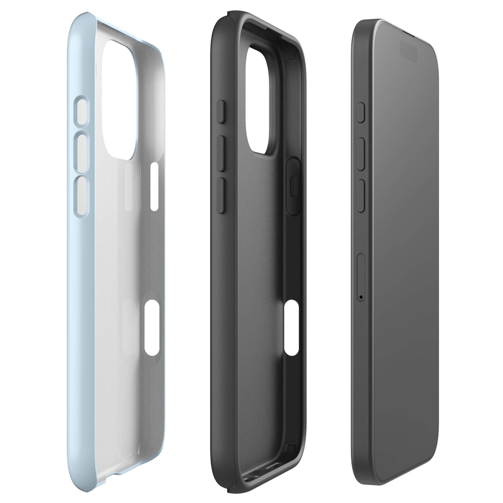 Baby Blue Chrome Angel Wing iPhone 17 Pro Case