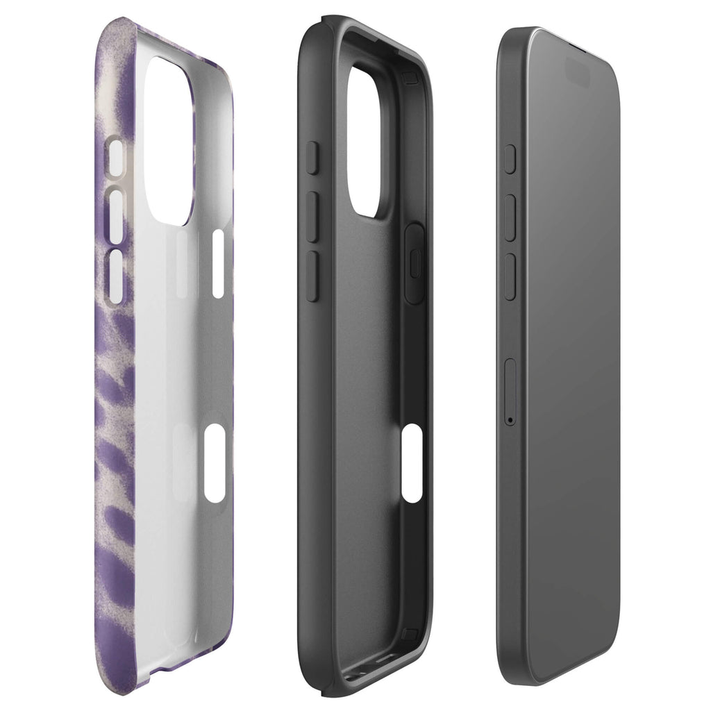 Lavender Leopard Print iPhone Case