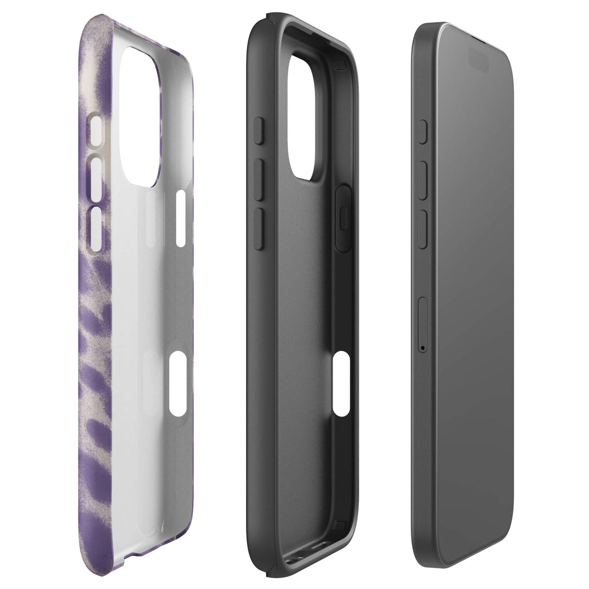 Lavender Leopard Print iPhone Case