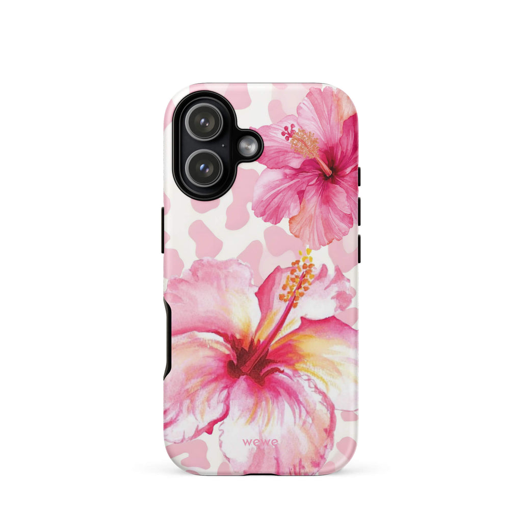 Pink Hibiscus Wild iPhone 17 Pro Case