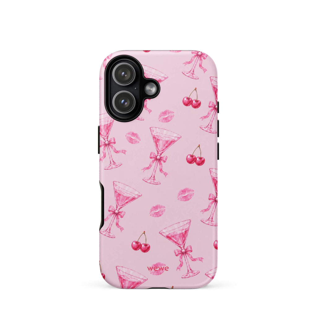Cherry Kiss Martini iPhone 16 Pro Case