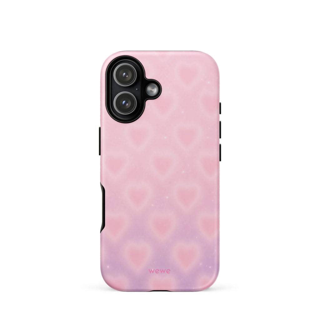 Pink Aura Heart iPhone 16 Pro Case