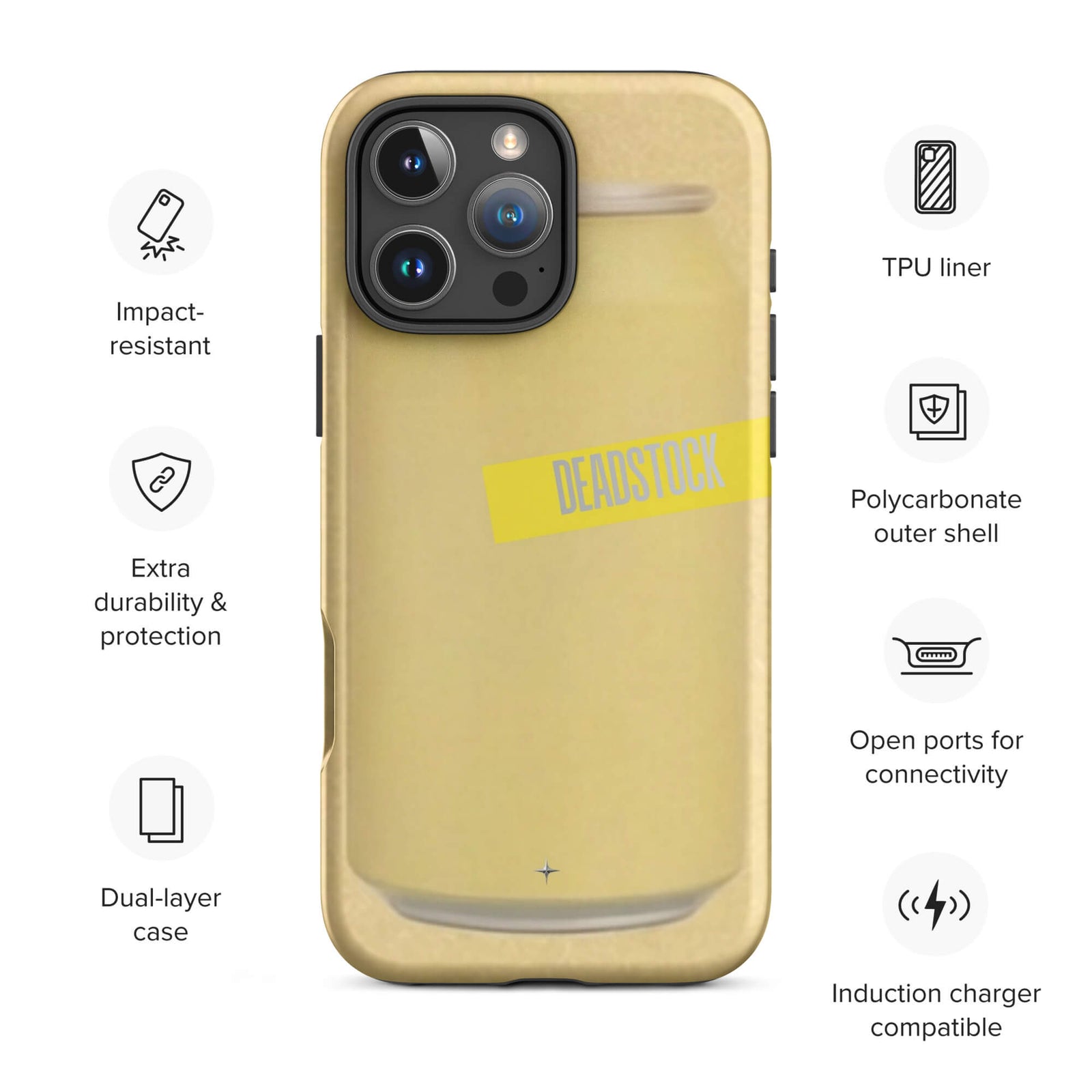 Warm Earth brown tough iPhone case  16 pro max minimal aesthetic shockproof protection