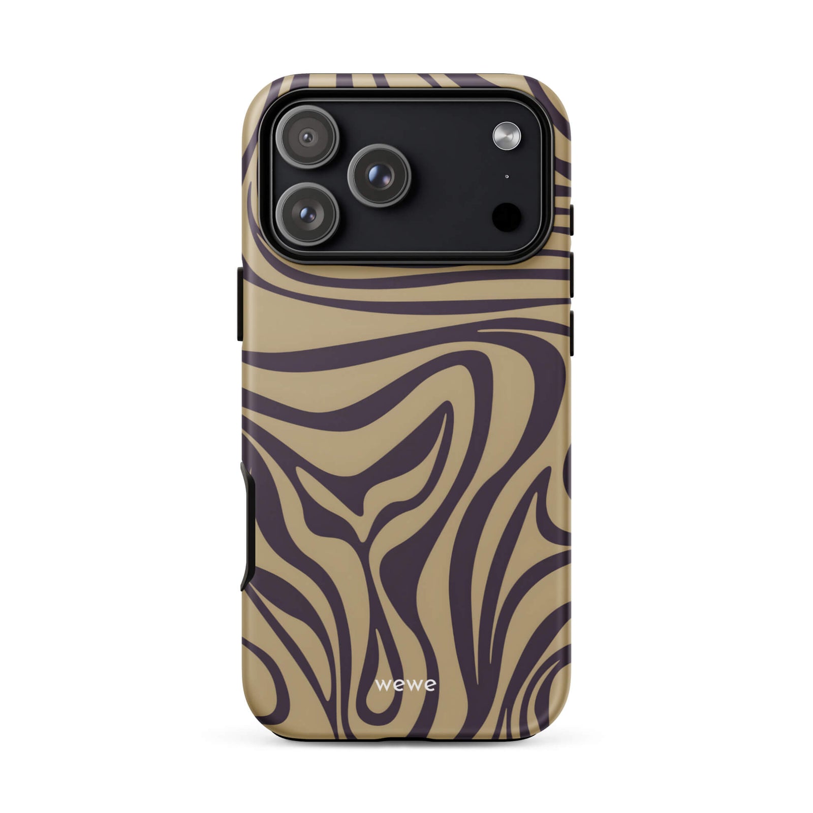 Custom your warm coffee iphone case 17 pro max beige and brwon design.