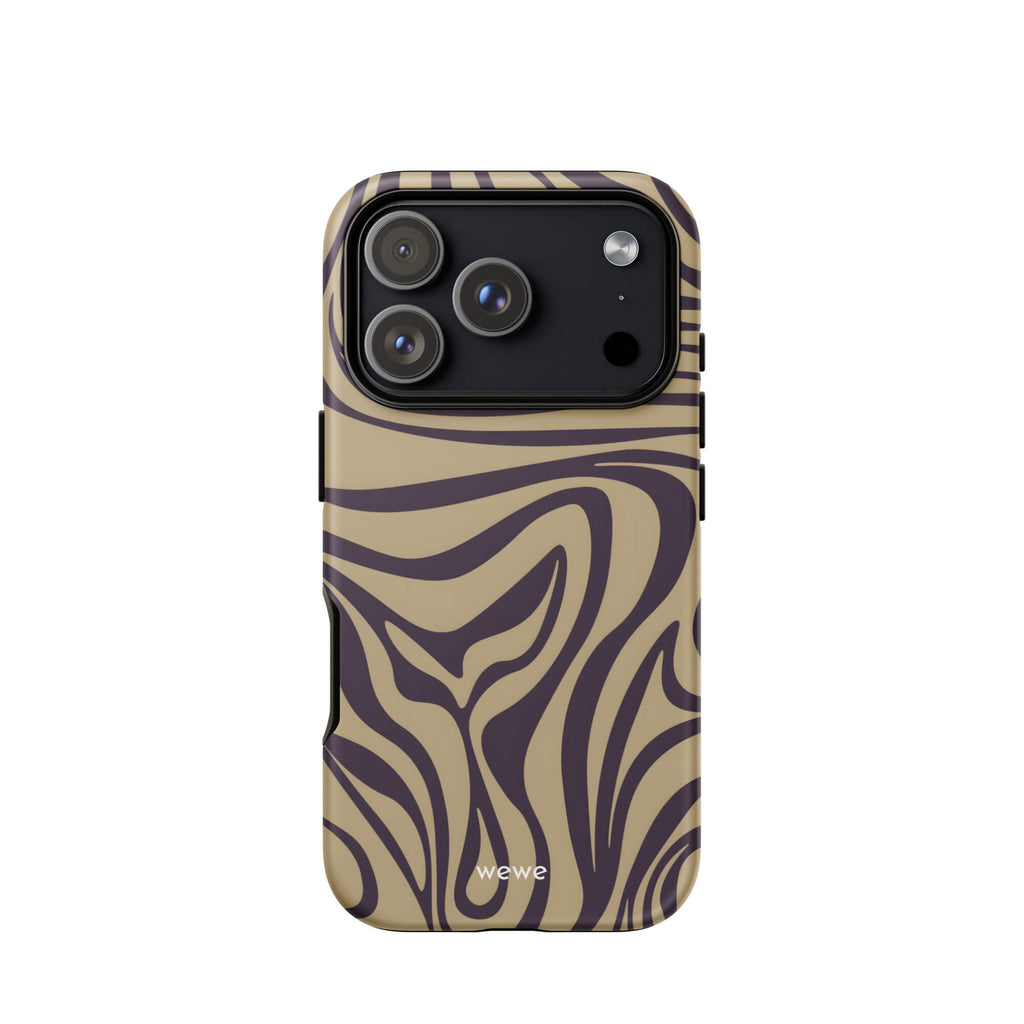 Custom your warm coffee iphone case 17 pro beige and brwon design.