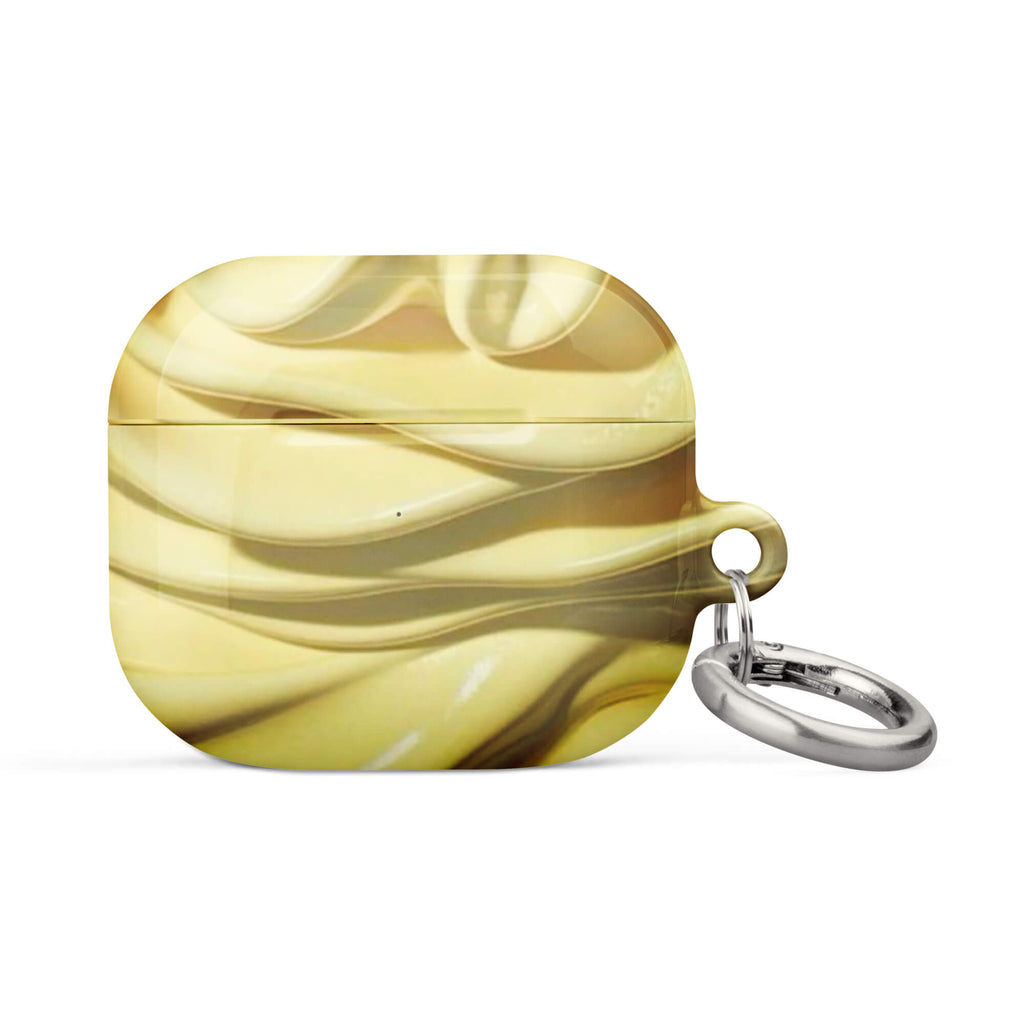 Custom whipped cream airpods case 3rd generation elegant design.
