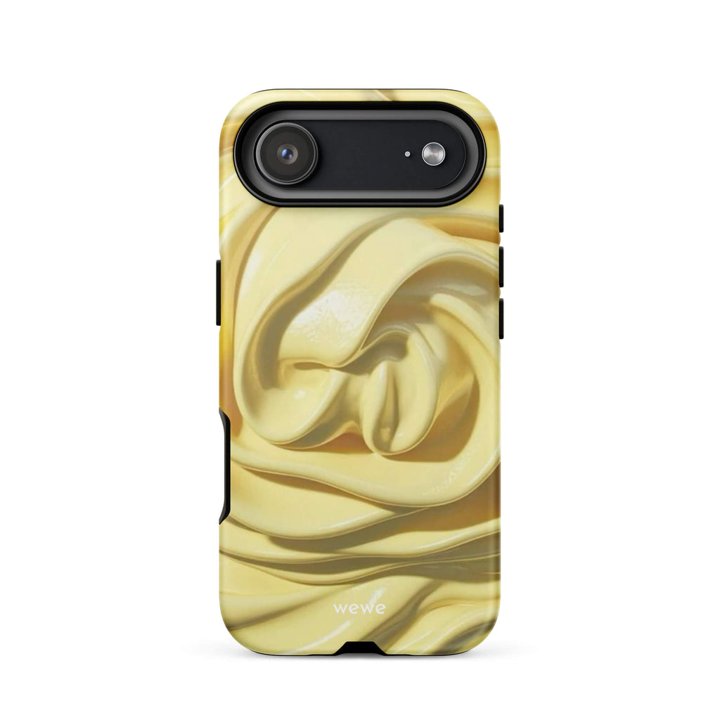 Custom whipped cream iphone case 17 air elegant design.