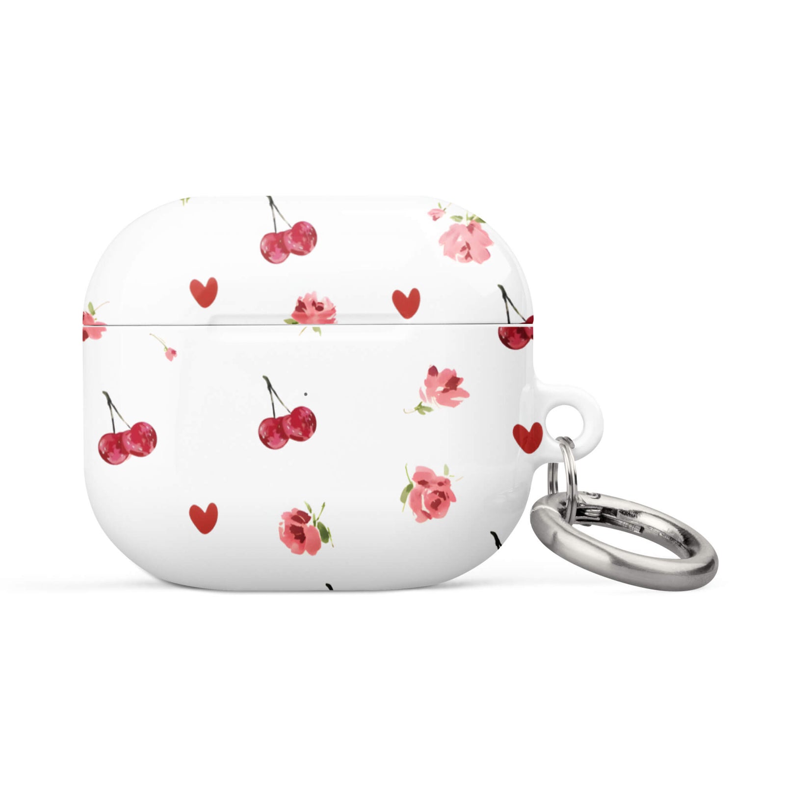 Custom cherry rose AirPods case 3rd generattion gift.