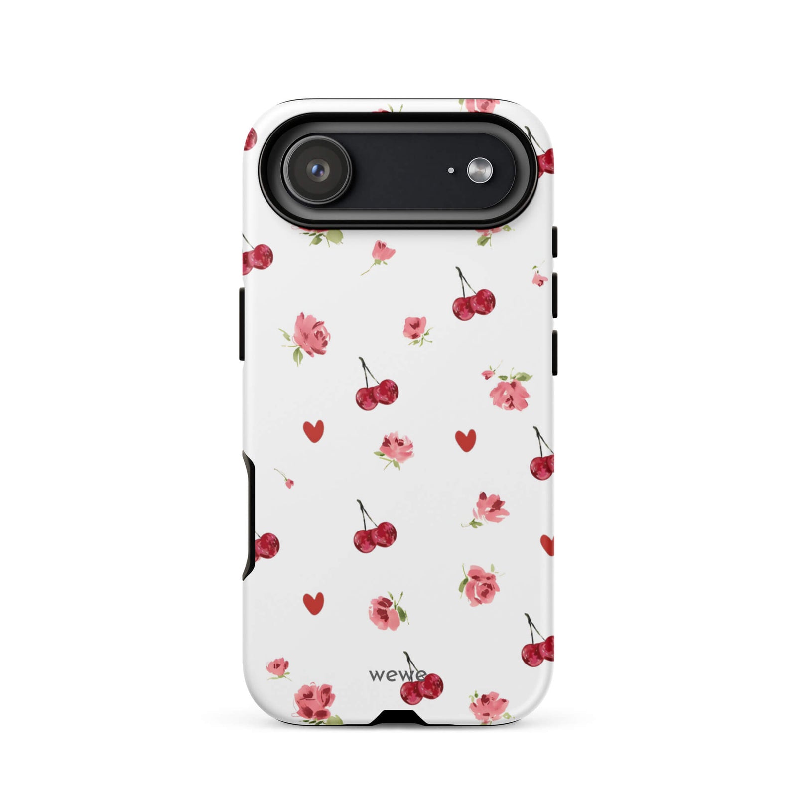 Custom cherry rose iphone case 17 air aesthetic.