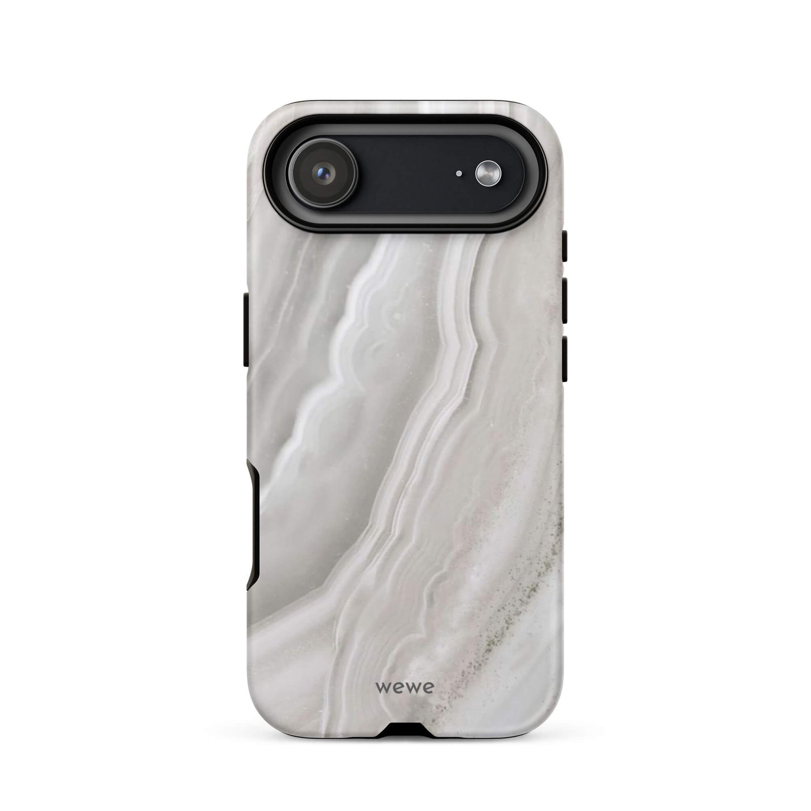 Custom stone white iphone case 17 air artistic style.