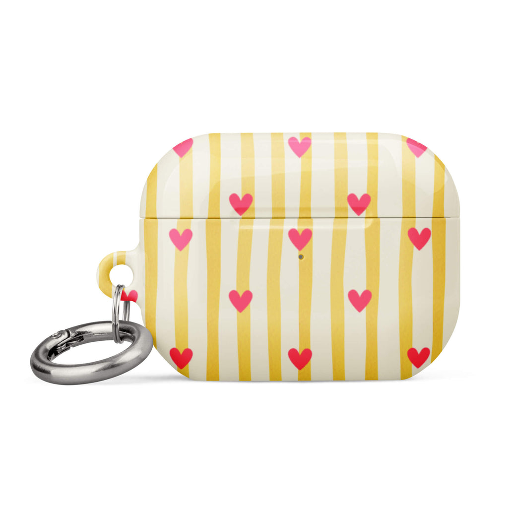 Custom blooming heart AirPods case pro gen2 romantic garden aesthetic.