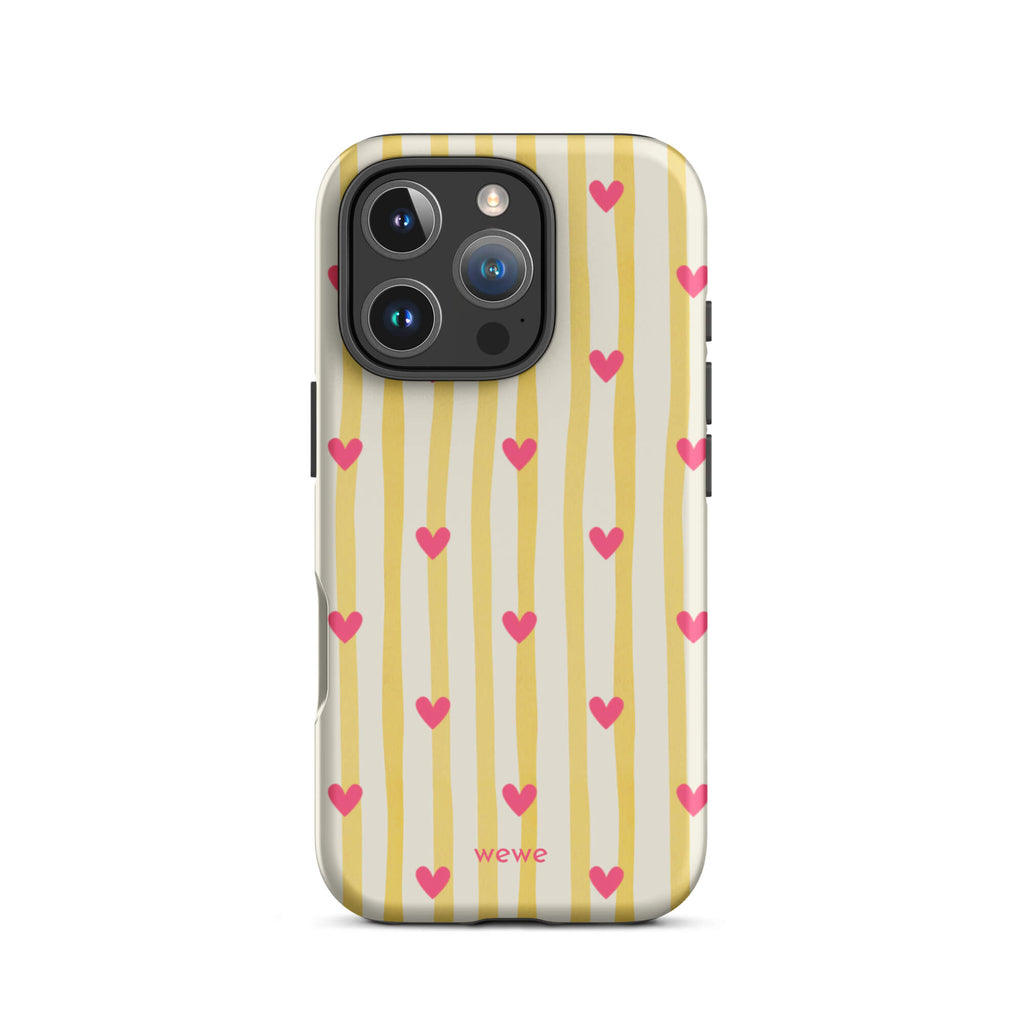 Custom blooming heart iPhone case 16 pro romantic garden aesthetic.